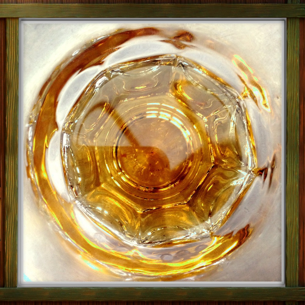 view into whiskey glass